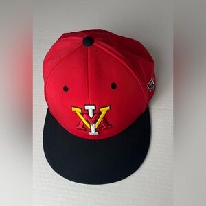 The Game Red and White Pro Baseball Cap with Yellow Accent